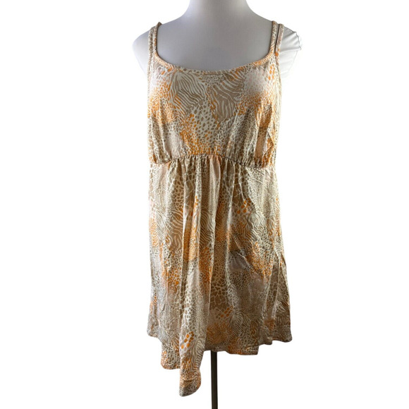 NWT Cacique Lane Bryant Strappy Back Chemise Orange Tan Animal Plus Size 22/24 - Picture 7 of 9
